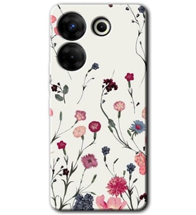 Tecno Camon 20 Pro 5G Kılıf HD Desen Baskılı Kılıf - Mat Çiçek