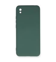 Xiaomi Redmi 9a Kılıf Nano İçi Kadife Silikon - Koyu Yeşil