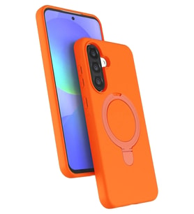 Mey İthalat® Samsung Galaxy A37 5G Regal Magsafe Standlı Kapak - Turuncu