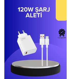 120 Watt Hızlı Şarj Adaptörü Samsung S20 S21 S22 S23 Uyumlu