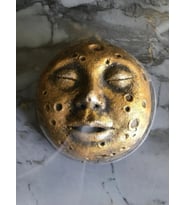 Metalik Altın Özel Tasarım Ay Konik Tütsülük