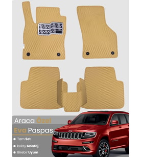 JEEP GRAND CHEROKEE (2011-2021) Uyumlu EVA Paspas Tam Set–Araca Özel,Kolay Montaj,Su Geçirmez