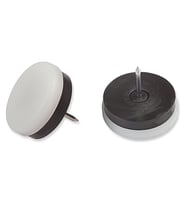 Masa Sandalye Altı Çivili Plastik Kayak Beyaz 30mm 4 Adet