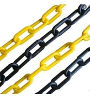 SARI-SİYAH PLASTİK ZİNCİR 8 MM (10 METRE)