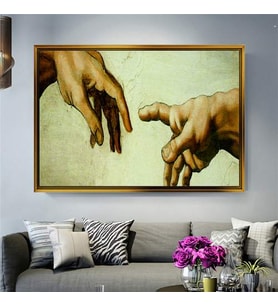 Altın Çerçeveli dekoratif tablo a976 (Gold)