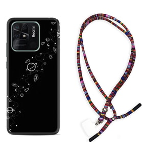 Xiaomi Redmi Note 7 8 9 Pro 10 2022 10 Pro 10S Kılıf Boyun Asklı Rasta Silikon Planet 1620