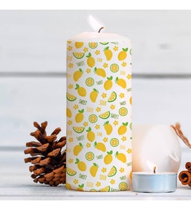 Limon Tasarımı Lüks Mum