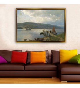 Altın Çerçeveli dekoratif tablo a1749 (Gold)
