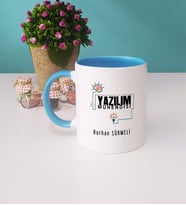Yazılım Mühendisi Kupa Bardak Mavi
