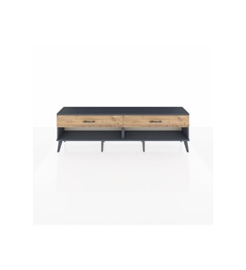 Arges TV Ünitesi 2 Çekmeceli  176x30x51 Antrasit-Antrasit/Çam
