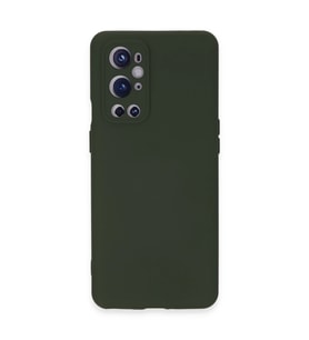One Plus 9 Pro Kılıf Nano İçi Kadife Silikon - Koyu Yeşil