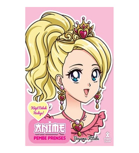 Anime Pembe Prenses Boyama Kitabı