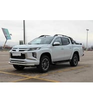 İsuzu D-Max Uyumlu Ön Tampon Koruma Demiri Krom Tekli Bıyık 2006+ Pst19 Parça