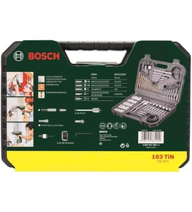 Professional Accessories 2607017367 Matkap Seti Dahil V-Line Titanium 103-Parça