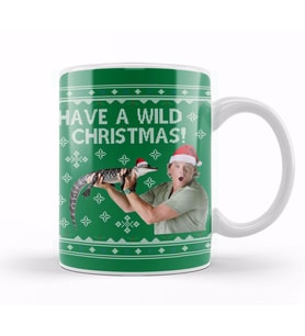 Steve Irwin Have A Wild Christmas Kupa Bardak Porselen