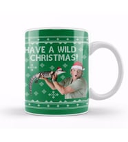 Steve Irwin Have A Wild Christmas Kupa Bardak Porselen