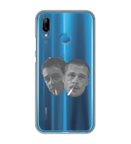 Huawei P20 Lite Uyumlu Fight Club Desenli Şeffaf Telefon Kılıfı