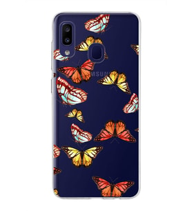 PrintiFy Samsung Galaxy M10s ile Uyumlu 1mm Slim Fit Water Color 2 Baskılı Şeffaf  Kılıf