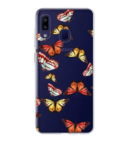 PrintiFy Samsung Galaxy M10s ile Uyumlu 1mm Slim Fit Water Color 2 Baskılı Şeffaf  Kılıf