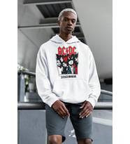 AC DC Highway To Hell Unisex Oversize Müzik Grubu Hoodie