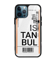 iPhone 13 Pro Max Uyumlu Bilet Tasarımlı Glossy Telefon Kılıfı