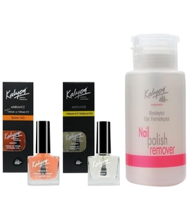 Kalyon Bakım Yağı+Et Temizleyici+Pompalı Aseton 200Ml (Krem)