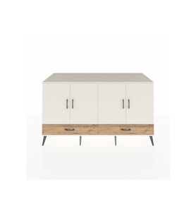 Kronos Konsol 6 Raflı 2 Çekmeceli 4 Kapaklı 176x59x99 Aytaşı-Aytaşı/Çam
