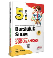 Editör 5. Sınıf Bursluluk Sınavı Soru Bankası Karekod Çözümlü Yeni