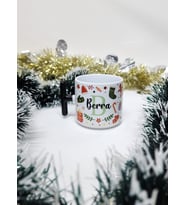 İsme Özel Kişiye Özel Mutlu Noeller Yılbaşı Temalı Happy New Year Design T Kupa Bardak Latte Fincanı