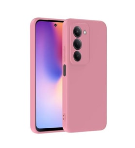 Coverzone Xiaomi Redmi 15 5G ?le Uyumlu K?l?f Z-Mara Lansman Vieri Tam Koruma Arka Kapak Kamera Koruma �?k?nt?l? P�r�zs�z Y�zey Pembe