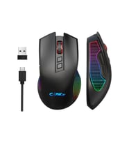 Crossfire Air V1 Tri-Mod Kablosuz 10000 Dpi Pixart 3325 Sensör Makro Yazılım RGB Gaming Mouse Siyah