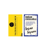 Vazgeçebilmek + Insan Insana- 2 Kitap Set - Iş Bankası Özel Set Vazgeçebilmek Kitabı