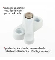 Pvc Kapı Pencere Emniyet Kilidi - Çelik - 6 Adet