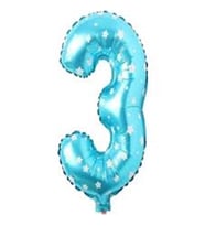 Folyo 3 Sayısı Balon - Mavi Renk (16 inç / 36 cm)