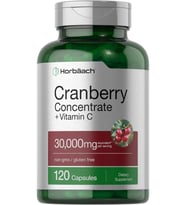 Horbäach Cranberry Concentrate Extract Pills + Vitamin C  30,000 Mg  120 Kapsül