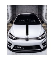 Oto Kaput Şerit Sticker Kartal Tasarımlı Siyah 12*60 Cm
