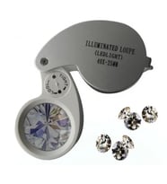 -mini 40x25mm Takı Büyüteç, Cep Büyüteç, Teftiş, Elmas Pullar, Madeni Kontrol Lup Mg21011