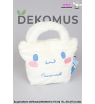 DEKOMUS İLE YENİ SEZON LİSANSLI CINNAMOROLL BASIC PELUŞ EL ÇANTASI/BESLENME ÇANTASI (Pamuk Şeker)