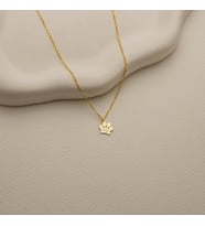 Kişiye Özel Minimal Evcil Hayvan Pati İsim Kolye 925K Gümüş (Gold)