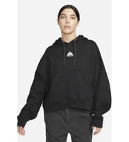 Nike ACG Therma-FIT Loose Fit "Tuff Knit" Fleece Hoodie Women's Kadın Bol Kesim Polar Sweatshirt Siyah