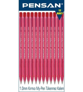 Kırmızı 1mm - Pensan My-Pen Tükenmez Kalem