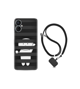 Spark 9 Pro Kılıf Ipli Boyun Askılı Desenli Silikon Yanlızlık 1908