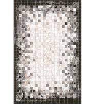 Eliana Home Baskılı, Yıkanabilir Kaymaz Taban Salon Halısı LNA0666 100x150 cm (Siyah)