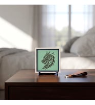 Mistik Ejderha Figürlü Özel Tasarım Dekoratif Obje, Yaşam Alanınız İçin Modern Armağan 10x10 cm