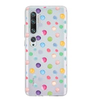 PrintiFy Xiaomi Mi Note 10 ile Uyumlu 1mm Slim Fit Water Color 6 Baskılı Şeffaf  Kılıf
