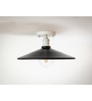 RİOLİGHT RETRO4,RUSTİK MUTFAK,ODA,SALON CAFELER İÇİN TEKLİ METAL PLOFONYER AVİZE ÇAP:38CM (Siyah)