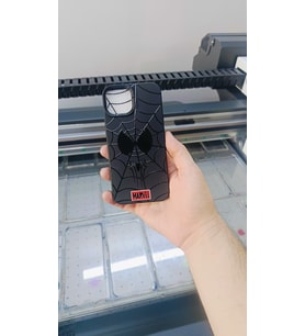 Samsung S21+ Siyah Örümcek Ağı Lansman Telefon Kılıfı (Standart)