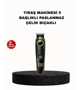 5’i 1 Arada Erkek Bakım Seti Şarjlı Suya Dayanıklı Çok Fonksiyonlu