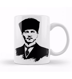 Mustafa Kemal Atatürk Kupa Bardak Porselen
