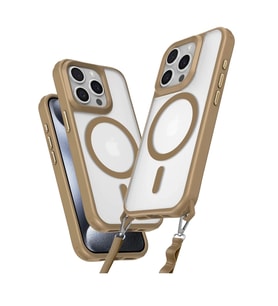 Newface Apple iPhone 14 Pro Max Kılıf Enka Magsafe Silikon Kılıf - Desert